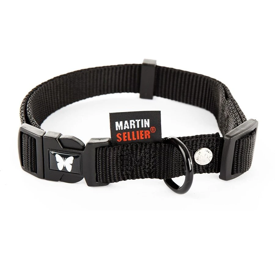 Martin Sellier Collier réglable Nylon Noir 50/70 cm Martin Sellier Collier Réglable Nylon Noir 50/70 Cm -Magasin De Fournitures Pour Chiens De Compagnie 12110.4 4