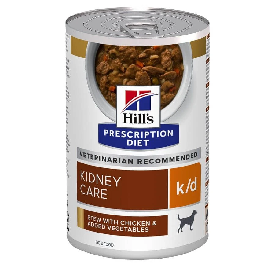 Hill's Prescription Diet Canine K/D mijotés 12 x 354 g Hill's Prescription Diet Canine K/D Mijotés 12 X 354 G -Magasin De Fournitures Pour Chiens De Compagnie 52742021386 1 prescription diet chien k d boite mijote poulet legumes 1