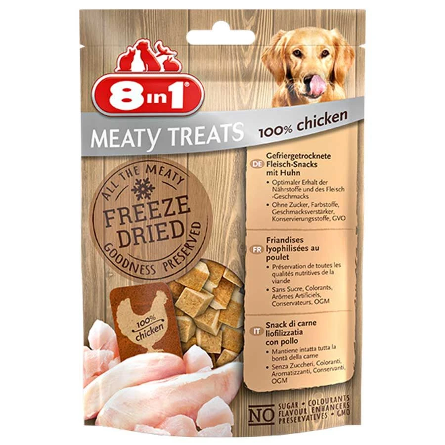 8in1 Freeze Dried Meaty Treats 100 % blanc de poulet pour chien 50 g 8in1 Freeze Dried Meaty Treats 100 % Blanc De Poulet Pour Chien 50 G -Magasin De Fournitures Pour Chiens De Compagnie 8in1 freeze dried meaty treats 100 blanc de poulet pour chien 50 g