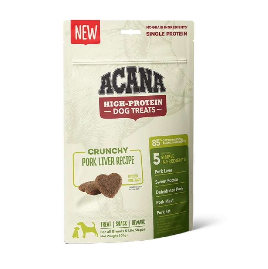 Acana Treat Chien Crunchy foie de porc 100 g Acana Treat Chien Crunchy Foie De Porc 100 G -Magasin De Fournitures Pour Chiens De Compagnie acana treat chien crunchy foie de porc 100 g
