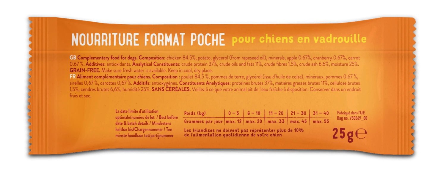 Edgard & Cooper Barre Pour Toutou Overbooké Au Poulet 25 G -Magasin De Fournitures Pour Chiens De Compagnie edgar cooper barre pour toutou overbooke au poulet 25 g