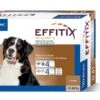 Effitix Spot On Très Grand Chien 40 - 60 Kg 4 Pipettes -Magasin De Fournitures Pour Chiens De Compagnie effitix 40 60 x4france 1