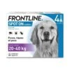 Frontline Spot On Chien De 20-40 Kg 4 Pipettes -Magasin De Fournitures Pour Chiens De Compagnie frontline spot on chien de 20 40 kg 4 pipettes