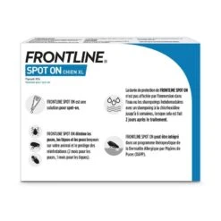 Frontline Spot On Chien De 40-60 Kg 4 Pipettes -Magasin De Fournitures Pour Chiens De Compagnie frontline spot on chien de 40 60 kg 4 pipettes 2