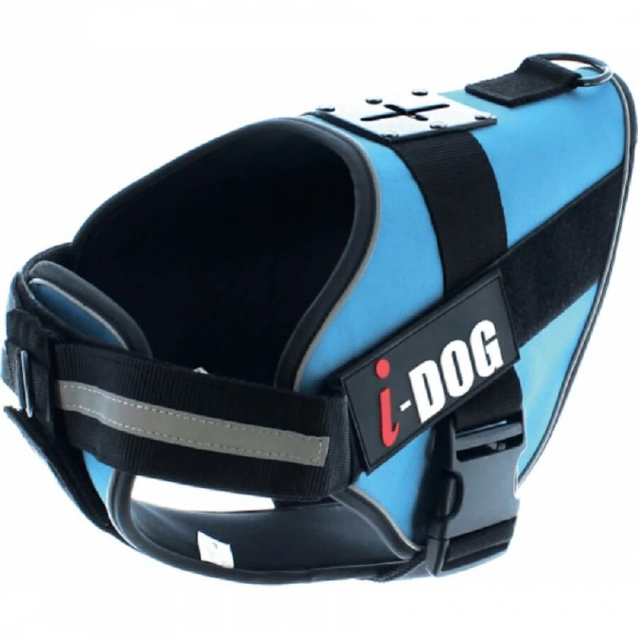 I-DOG Harnais neo-CAM Bleu/Gris XL I-DOG Harnais Neo-CAM Bleu/Gris XL -Magasin De Fournitures Pour Chiens De Compagnie i dog harnais neo cam bleu gris m