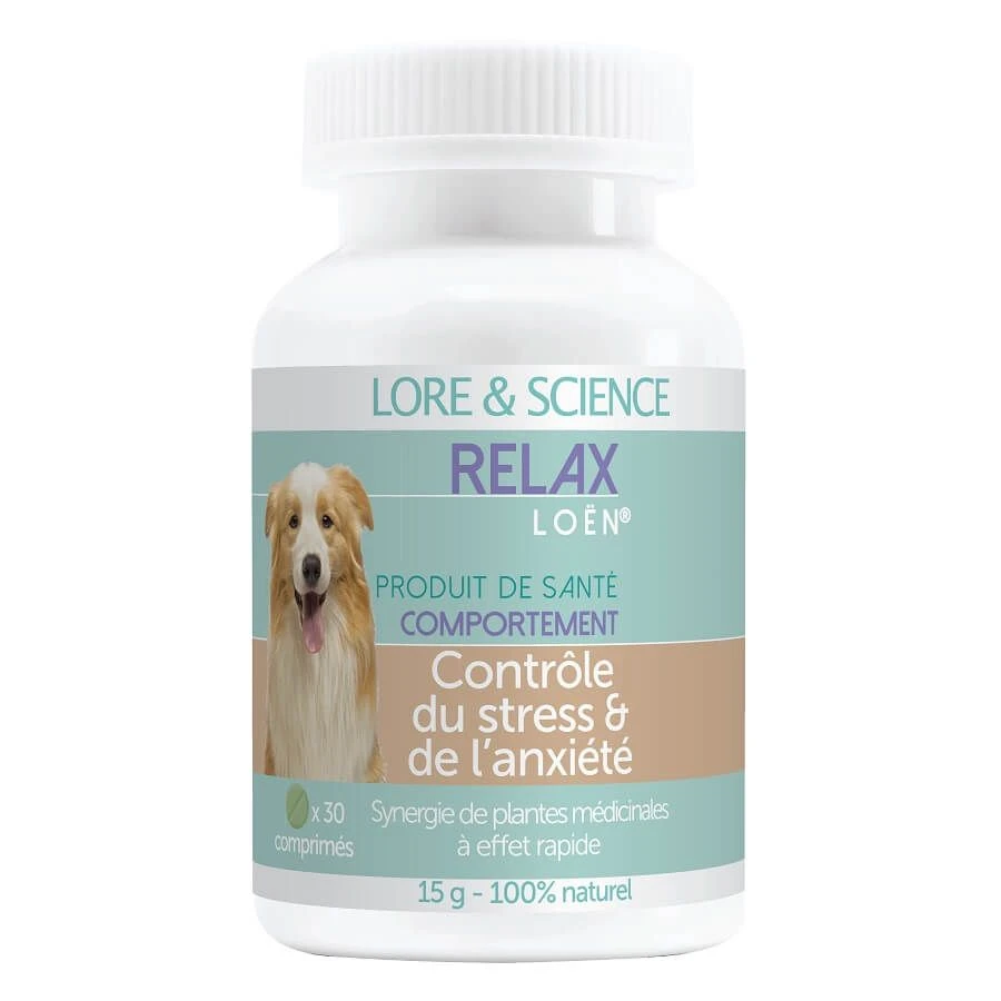 Lore & Science Chien Relax Dog 30 cps Lore & Science Chien Relax Dog 30 Cps -Magasin De Fournitures Pour Chiens De Compagnie