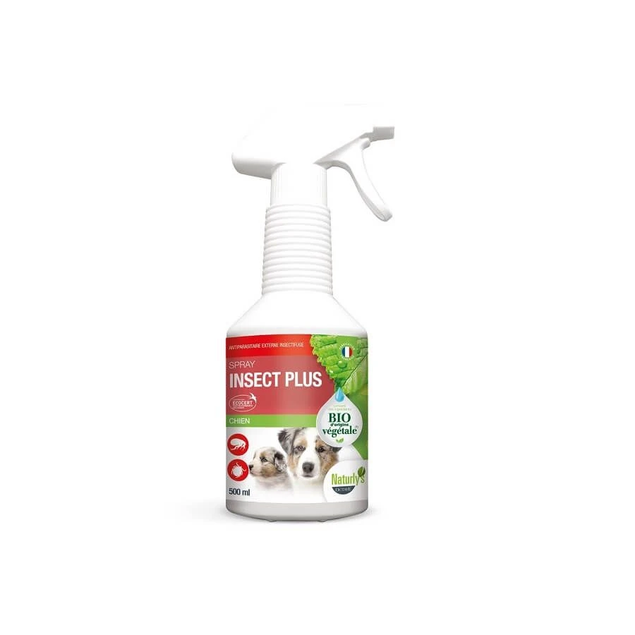 Naturlys Spray Insect plus Bio chien 500 ml Naturlys Spray Insect Plus Bio Chien 500 Ml -Magasin De Fournitures Pour Chiens De Compagnie naturlys spray insect plus bio chat 500 ml