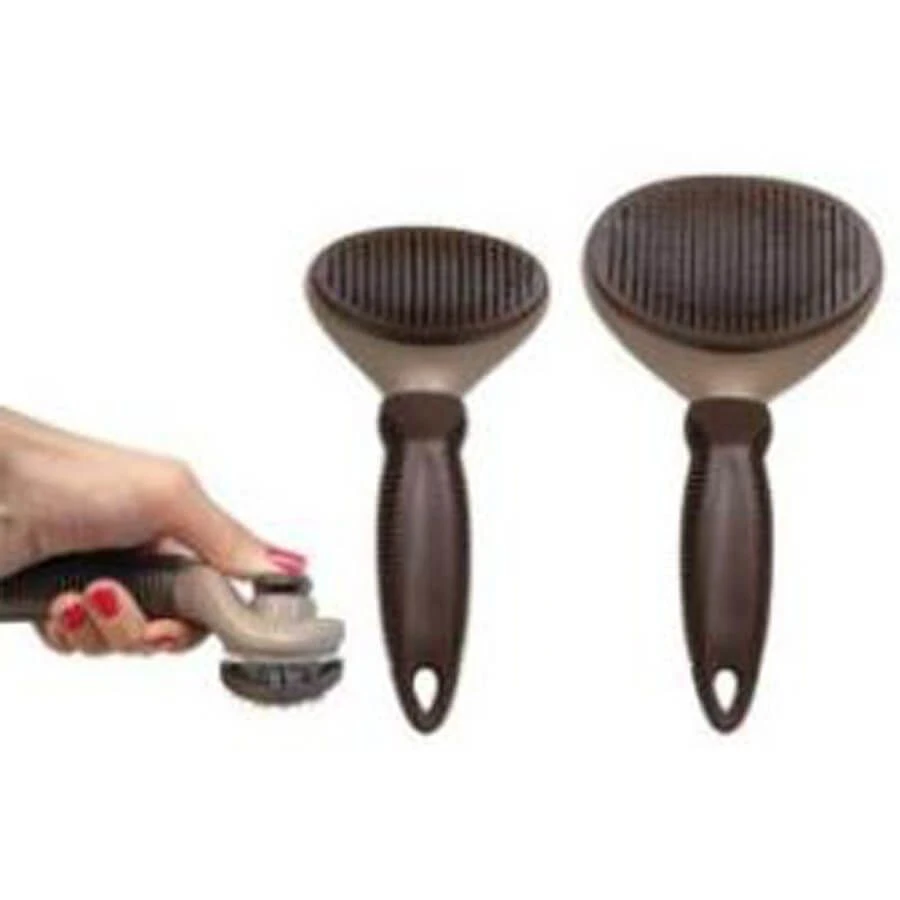 Gloria Petite Brosse Auto-Nettoyante pour Chien Gloria Petite Brosse Auto-Nettoyante Pour Chien -Magasin De Fournitures Pour Chiens De Compagnie peigne 1