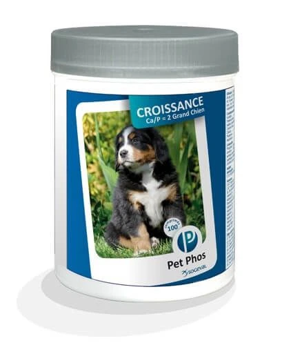 Pet Phos Croissance Ca/P=2 Grand Chien 100 cp Pet Phos Croissance Ca/P=2 Grand Chien 100 Cp -Magasin De Fournitures Pour Chiens De Compagnie petphos croissance grcn