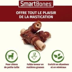 Smartbones Sticks Mini Wrap Au Poulet Pour Chien 9 Pcs -Magasin De Fournitures Pour Chiens De Compagnie smartbones sticks mini wrap au poulet 9 pcs 4