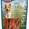 Trixie Premio Omega Stripes Friandises Chien 100 G -Magasin De Fournitures Pour Chiens De Compagnie trixie premio omega stripes friandises chien 100 g la compagnie des animaux