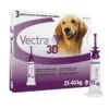 Vectra 3D Chien 25 à 40 Kg 3 Pipettes -Magasin De Fournitures Pour Chiens De Compagnie vectra 3d l