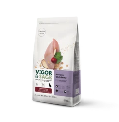Vigor & Sage Chien Senior Astragale/Dinde 2 Kg - Destockage